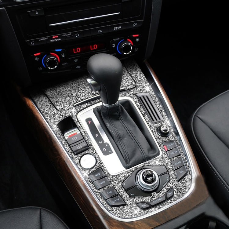 For Audi A4L / A5 / Q5 Car Gear Panel D Diamond Decoration Sticker, Left and Right Drive - Car Interior Mouldings by PMC TechLife | Online Shopping South Africa | PMC TechLife | Buy Now Pay Later Mobicred