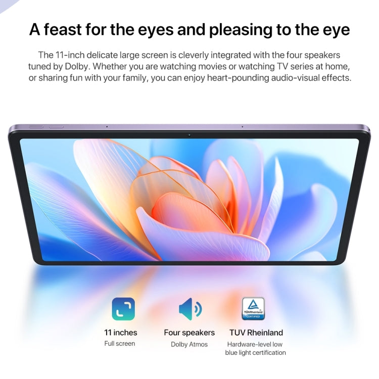 Lenovo Xiaoxin Pad 2024 11 inch WiFi Tablet, 6GB+128GB, Android 13, Qualcomm Snapdragon 685 Octa Core, Support Face Identification(Purple) - free shipping - PMC TechLife - Order now!