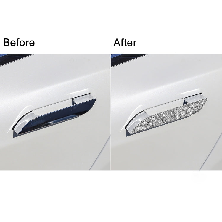 For Tesla Model S Car Outside Handle Diamond Sticker,Left and Right Drive Universal - free shipping - PMC TechLife - Order now!