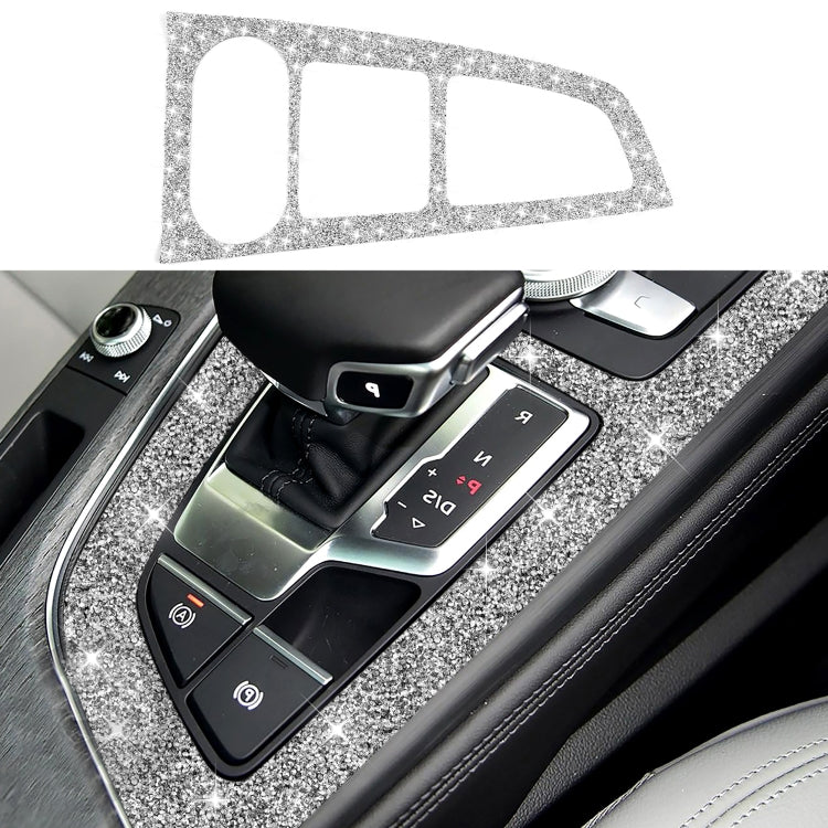For Audi A4L / A5 2017-2019 Car Large Gear Panel Diamond Decoration Sticker, Right Drive - Car Interior Mouldings by PMC TechLife | Online Shopping South Africa | PMC TechLife | Buy Now Pay Later Mobicred