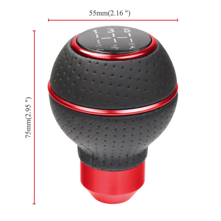 Universal Car Manual Gear Shift Lever 5-speed Shifter Knob(Blue) - Shift Knob by PMC TechLife | Online Shopping South Africa | PMC TechLife | Buy Now Pay Later Mobicred