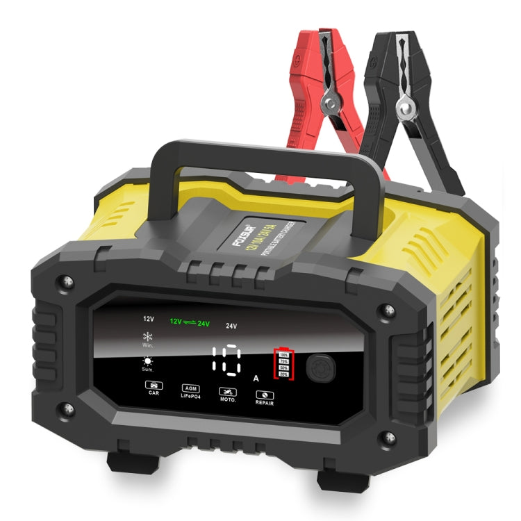FOXSUR 12V / 24V 10A Portable Motorcycle Car Smart Battery Charger(US Plug) - free shipping - PMC TechLife - Order now!