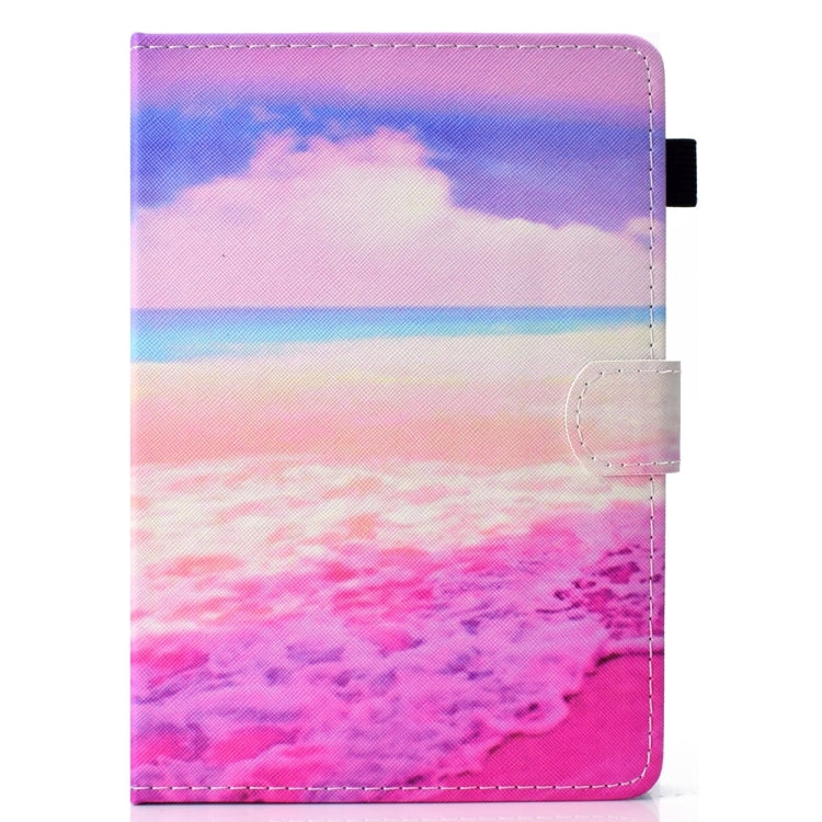 For 10 inch Universal Colored Drawing Stitching Leather Tablet Case(Pink Sea) - free shipping - PMC TechLife - Order now!
