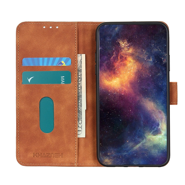 For Google Pixel 9 Pro KHAZNEH Retro Texture Flip Leather Phone Case(Brown) - Google Cases by PMC TechLife | Online Shopping South Africa | PMC TechLife | Buy Now Pay Later Mobicred