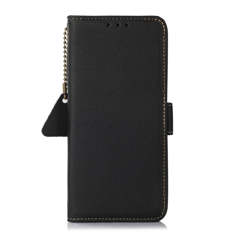 For Google Pixel 9 Pro Side-Magnetic TJ Genuine Leather RFID Phone Case(Black) - Google Cases by PMC Jewellery | Online Shopping South Africa | PMC Jewellery | Buy Now Pay Later Mobicred