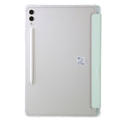 For Samsung Galaxy Tab S9 Clear Acrylic Deformation Leather Tablet Case(Green) - Galaxy Tab S9 Cases by PMC Jewellery | Online Shopping South Africa | PMC Jewellery | Buy Now Pay Later Mobicred