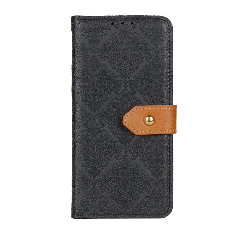 For Google Pixel 9 Pro European Floral Embossed Leather Phone Case(Black) - Google Cases by PMC Jewellery | Online Shopping South Africa | PMC Jewellery | Buy Now Pay Later Mobicred