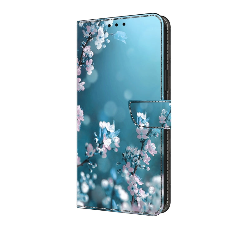 For Motorola Moto G24 Power Crystal 3D Shockproof Protective Leather Phone Case(Plum Flower) - Motorola Cases by PMC TechLife | Online Shopping South Africa | PMC TechLife | Buy Now Pay Later Mobicred