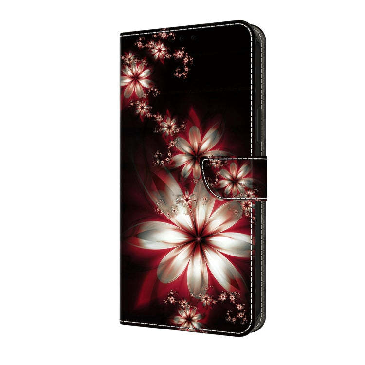 For Motorola Moto G34 Crystal 3D Shockproof Protective Leather Phone Case(Fantastic Flower) - Motorola Cases by PMC TechLife | Online Shopping South Africa | PMC TechLife | Buy Now Pay Later Mobicred