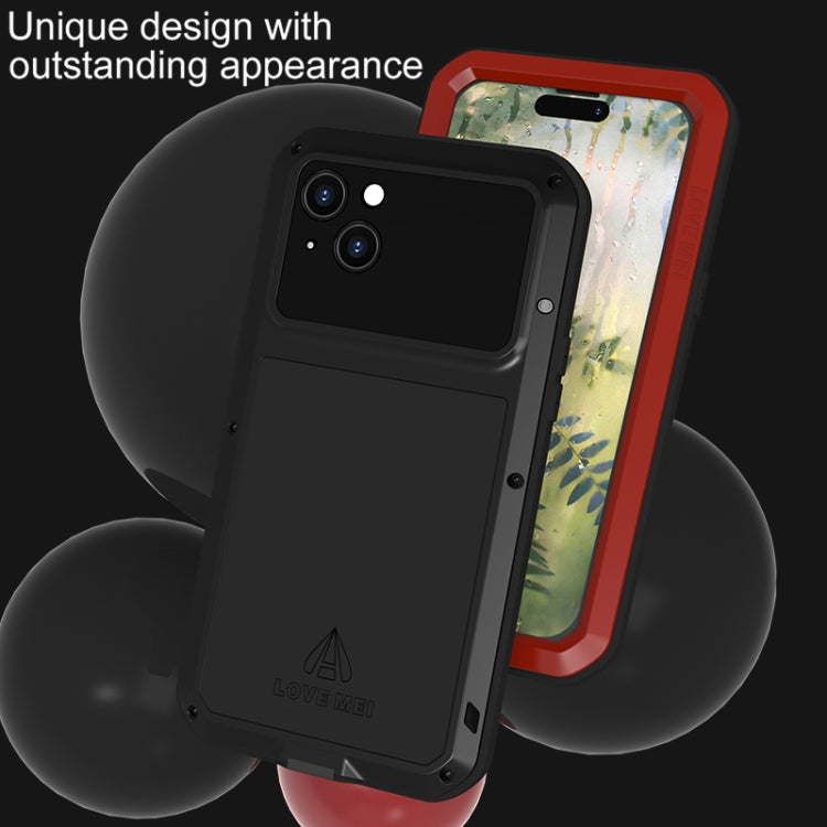 For iPhone 15 Plus LOVE MEI Metal Shockproof Life Waterproof Dustproof Phone Case(Yellow) - iPhone 15 Plus Cases by LOVE MEI | Online Shopping South Africa | PMC TechLife