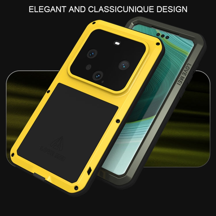 For Huawei Mate 60 Pro / 60 Pro+ LOVE MEI Metal Shockproof Life Waterproof Dustproof Phone Case(Army Green) - Huawei Cases by LOVE MEI | Online Shopping South Africa | PMC Jewellery