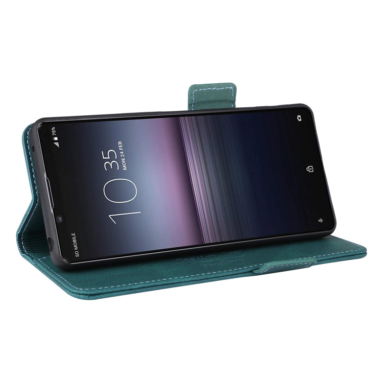 For Sony Xperia 1 VI 2024 Magnetic Clasp Leather Phone Case(Green) - Sony Cases by PMC Jewellery | Online Shopping South Africa | PMC Jewellery | Buy Now Pay Later Mobicred