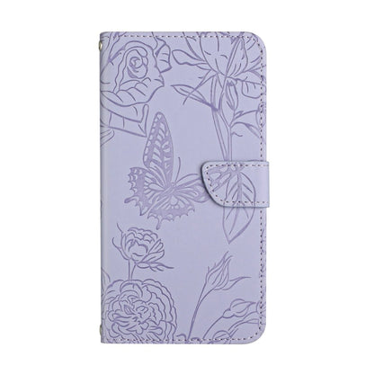 For Google Pixel 9 Skin Feel Butterfly Embossed Flip Leather Phone Case(Purple) - Google Cases by PMC Jewellery | Online Shopping South Africa | PMC Jewellery | Buy Now Pay Later Mobicred