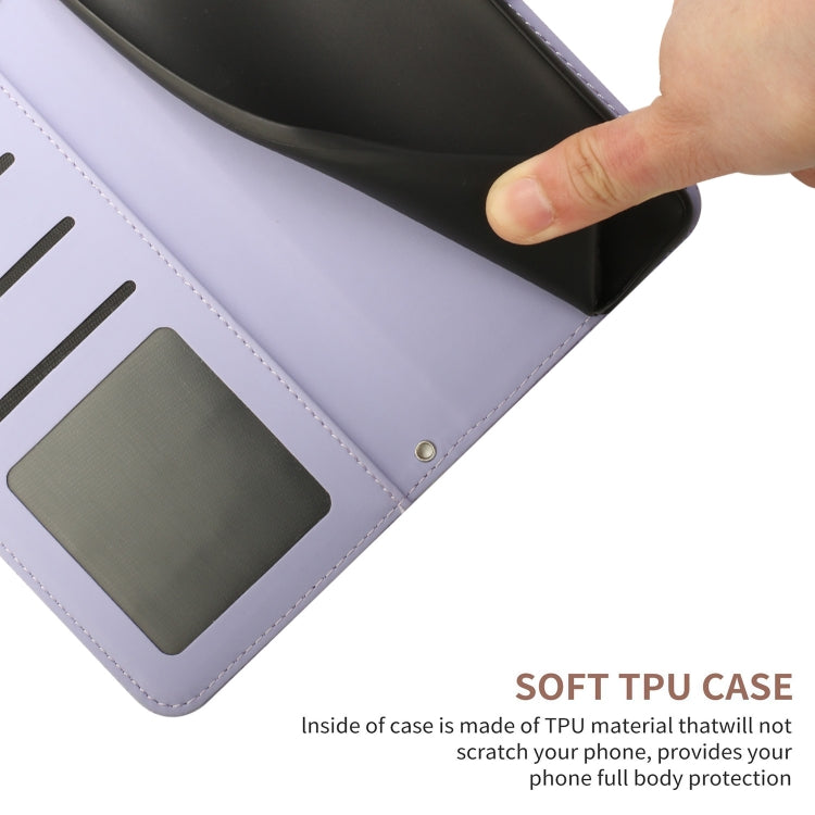 For Google Pixel 9 Pro Skin Feel Butterfly Embossed Flip Leather Phone Case(Purple) - Google Cases by PMC TechLife | Online Shopping South Africa | PMC TechLife | Buy Now Pay Later Mobicred