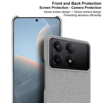 For Xiaomi Redmi K70 5G/K70 Pro 5G imak Ruiyi Series Cloth Texture PU + PC Phone Case(Light Grey) - K70 Pro Cases by imak | Online Shopping South Africa | PMC Jewellery | Buy Now Pay Later Mobicred