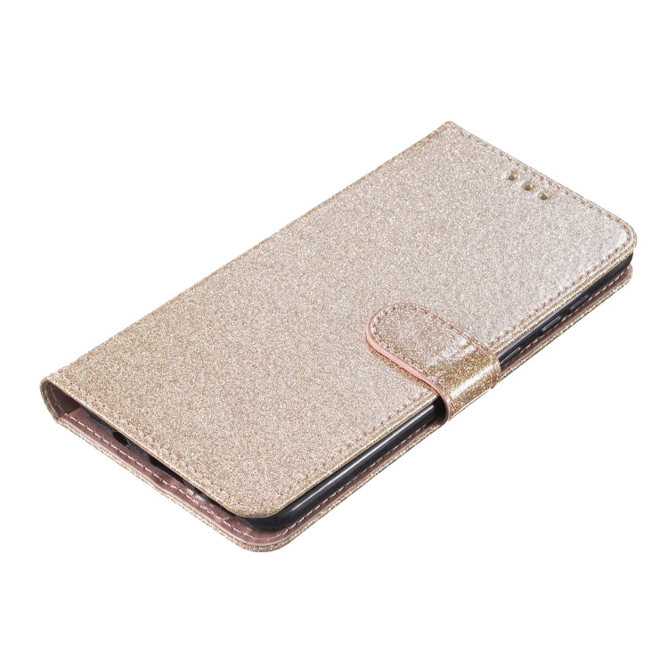 For Motorola Edge 2024 Glitter Powder Flip Leather Phone Case(Gold) - free shipping - PMC Jewellery - Order now!