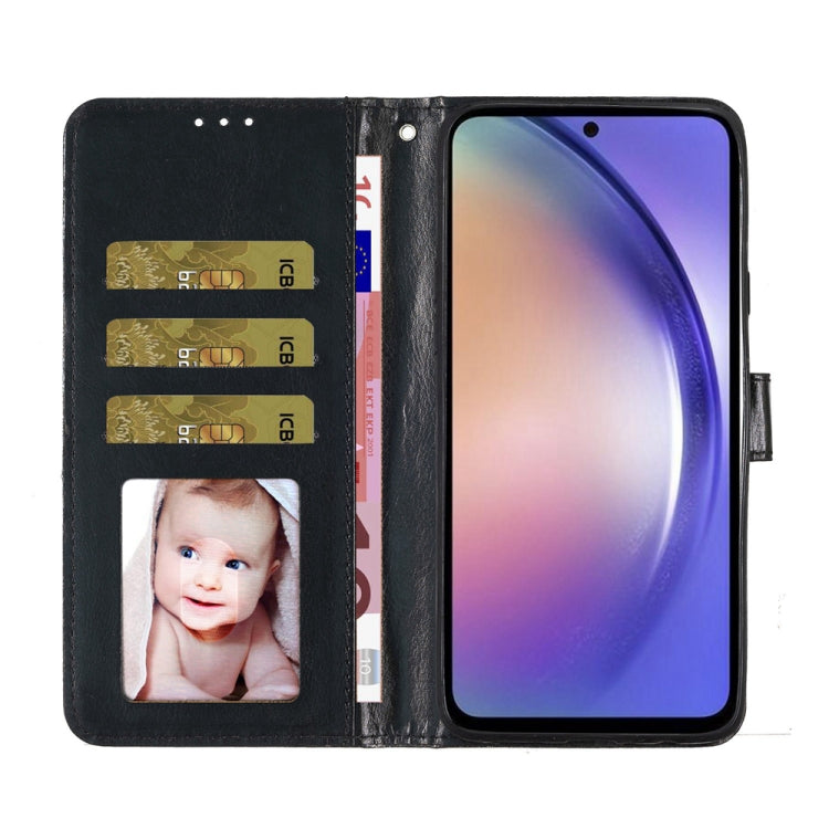 For Honor X6a Glitter Powder Flip Leather Phone Case(Black) - Honor Cases by PMC TechLife | Online Shopping South Africa | PMC TechLife | Buy Now Pay Later Mobicred