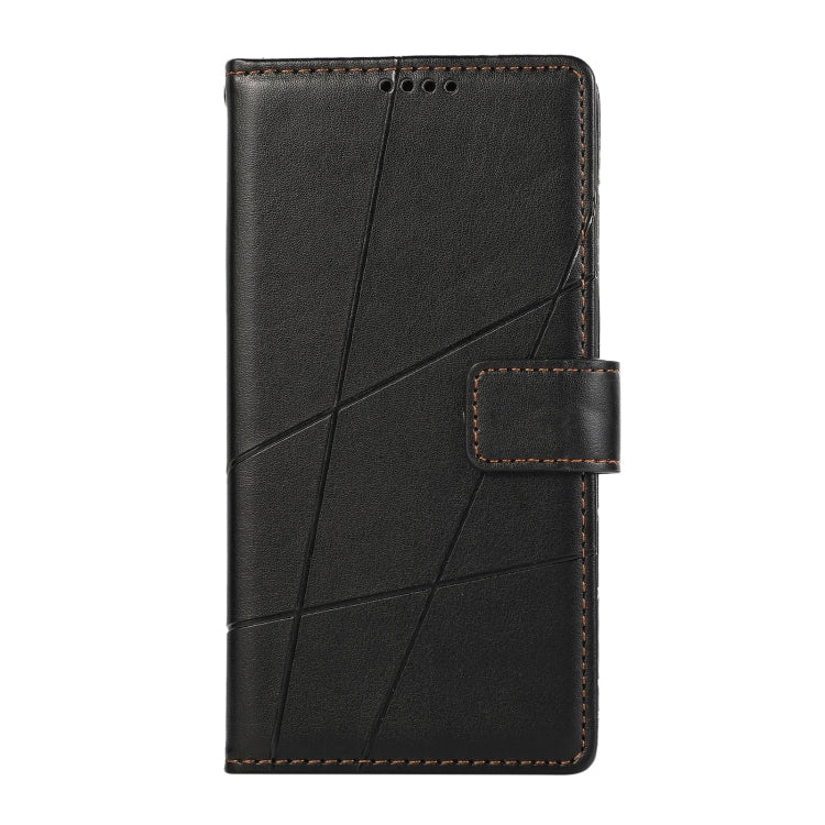 For Xiaomi 13 Lite PU Genuine Leather Texture Embossed Line Phone Case(Black) - 13 Lite Cases by PMC TechLife | Online Shopping South Africa | PMC TechLife | Buy Now Pay Later Mobicred