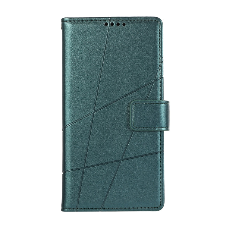 For Xiaomi Redmi Note 12 Pro 5G Global PU Genuine Leather Texture Embossed Line Phone Case(Green) - Xiaomi Cases by PMC TechLife | Online Shopping South Africa | PMC TechLife | Buy Now Pay Later Mobicred