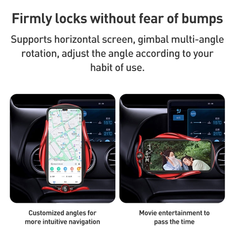 M2 Infrared lnduction Wireless Fast Charging Air Outlet Car Holder(Silver) - Wireless Charger Holders by PMC TechLife | Online Shopping South Africa | PMC TechLife | Buy Now Pay Later Mobicred
