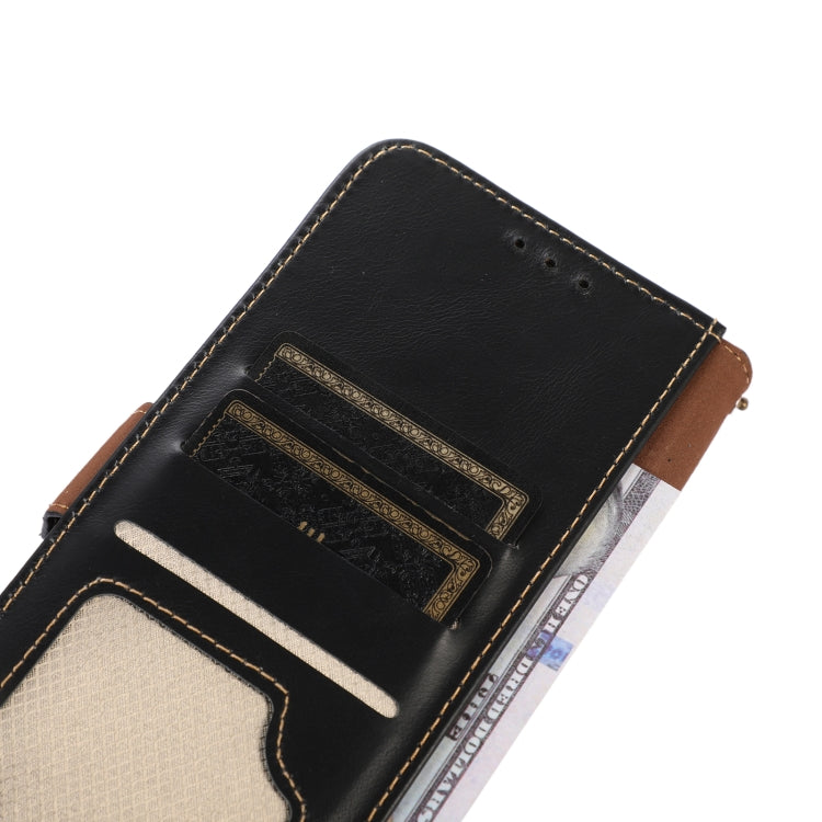 For Xiaomi Redmi A3 Magnetic Crazy Horse Texture Genuine Leather RFID Phone Case(Black) - Xiaomi Cases by PMC TechLife | Online Shopping South Africa | PMC TechLife | Buy Now Pay Later Mobicred
