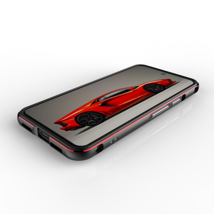 For Google Pixel 8 Aurora Series Metal Frame Phone Case(Black Silver) - Google Cases by PMC TechLife | Online Shopping South Africa | PMC TechLife | Buy Now Pay Later Mobicred