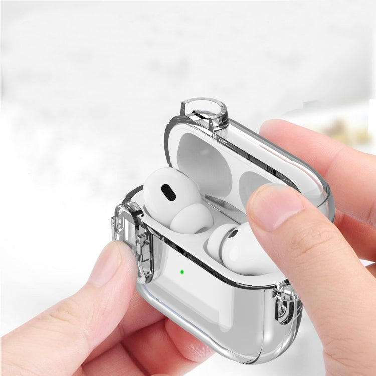 For AirPods Pro 2 Ice Crystals Shockproof Earphone Protective Case(Grey) - For AirPods Pro 2 by PMC Jewellery | Online Shopping South Africa | PMC Jewellery | Buy Now Pay Later Mobicred