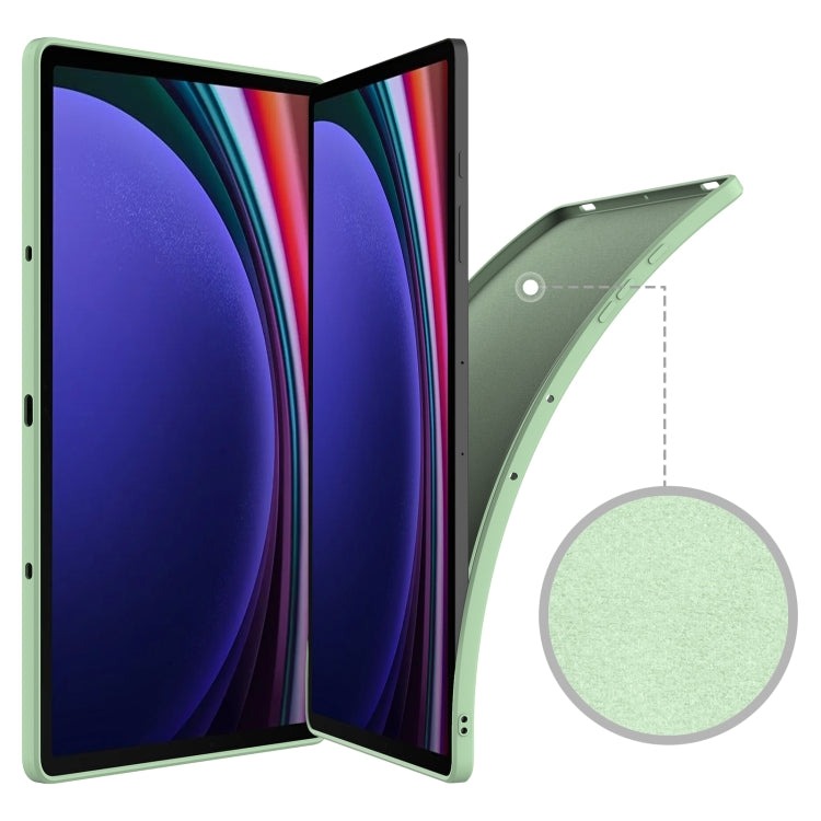 For Samsung Galaxy Tab S9+ Pure Color Liquid Silicone Shockproof Tablet Case(Green) - Galaxy Tab S9+ Cases by PMC Jewellery | Online Shopping South Africa | PMC Jewellery | Buy Now Pay Later Mobicred