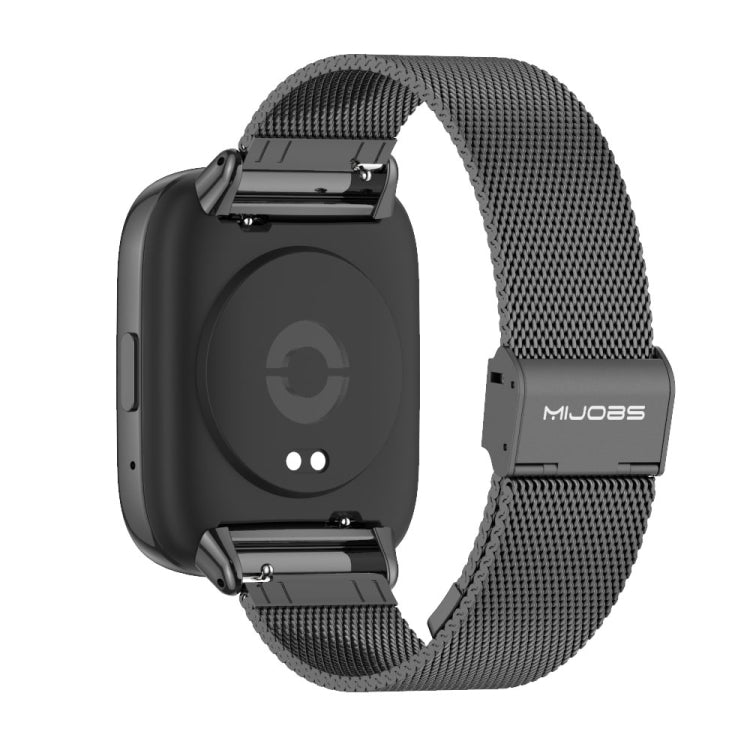 For Redmi Watch 3 Lite / Watch 3 Active Mijobs Milan Buckle Metal Watch Band(Black) - Watch Bands by MIJOBS | Online Shopping South Africa | PMC Jewellery