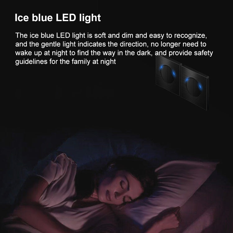86mm Gray Aluminum Wire Drawing LED Switch Panel, Style:TV Socket - Switch by PMC TechLife | Online Shopping South Africa | PMC TechLife | Buy Now Pay Later Mobicred