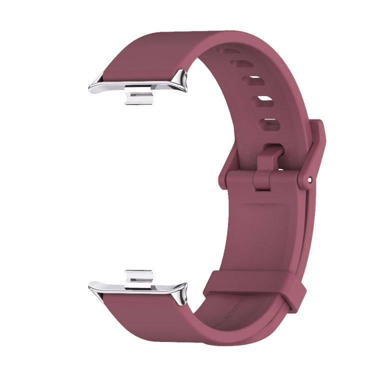 For Xiaomi Smart Band 9 Pro / 8 Pro Mijobs Silicone Breathable Watch Band(Wine Red+Silver) - free shipping - PMc TechLife - Order now!