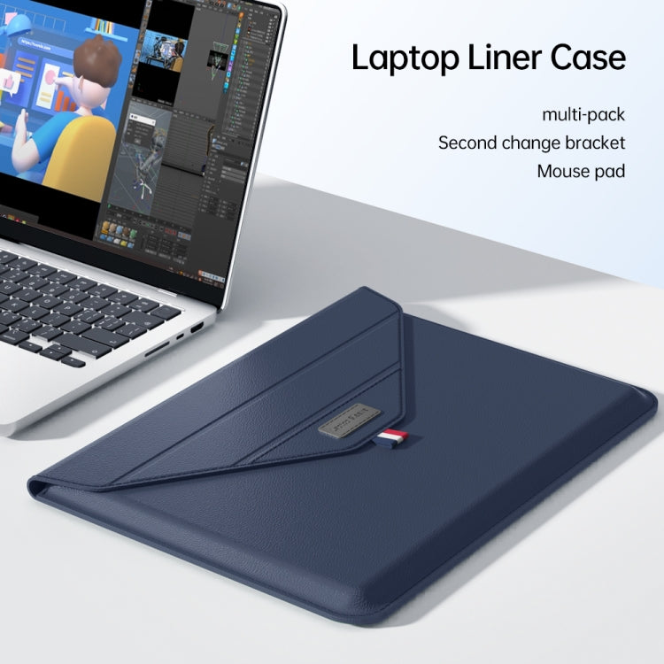 For 13/14 inch Envelope Holder Laptop Sleeve Bag(Dark Green) - 14.1 inch by PMC TechLife | Online Shopping South Africa | PMC TechLife | Buy Now Pay Later Mobicred