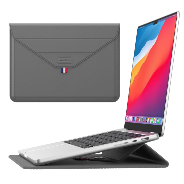 For 15.4/15.6/16.1 inch Envelope Holder Laptop Sleeve Bag(Grey) - free shipping - PMC Jewellery - Order now!