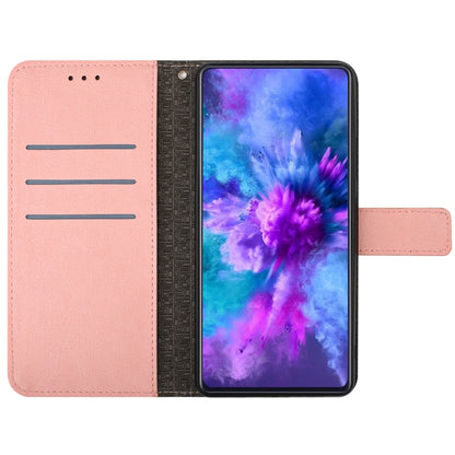 For Google Pixel 9 Rhombic Grid Texture Leather Phone Case(Pink) - Google Cases by PMC Jewellery | Online Shopping South Africa | PMC Jewellery | Buy Now Pay Later Mobicred