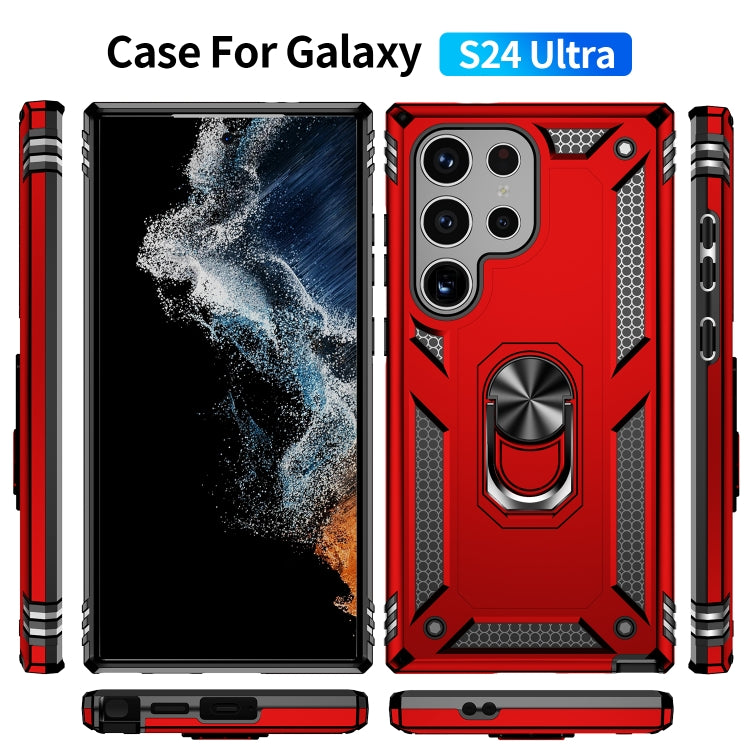 For Samsung Galaxy S24 Ultra 5G Shockproof TPU + PC Phone Case(Red) - Galaxy S24 Ultra 5G Cases by PMC TechLife | Online Shopping South Africa | PMC TechLife