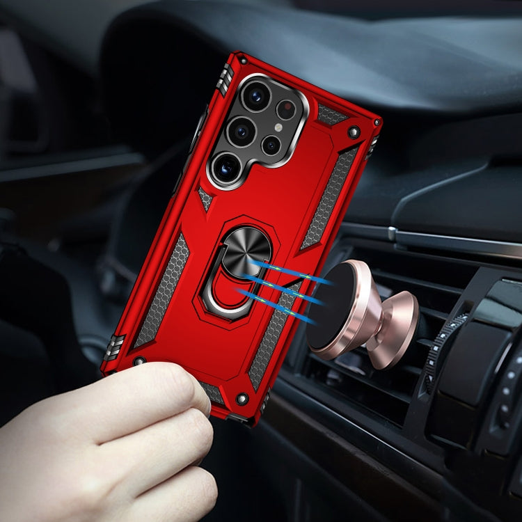For Samsung Galaxy S24 Ultra 5G Shockproof TPU + PC Phone Case(Red) - Galaxy S24 Ultra 5G Cases by PMC TechLife | Online Shopping South Africa | PMC TechLife