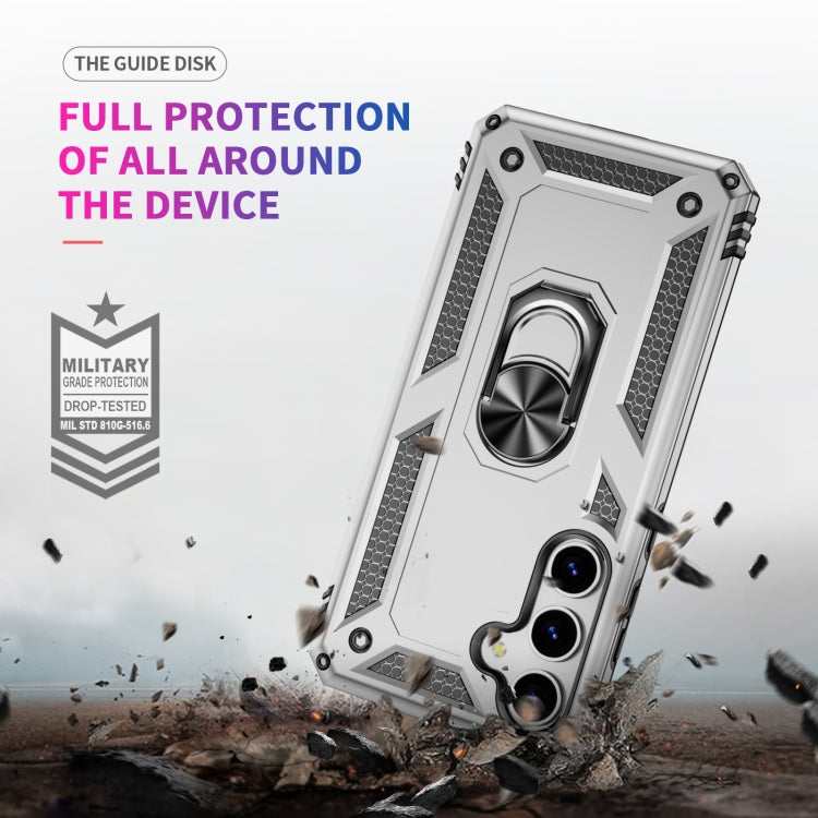 For Samsung Galaxy S25+ 5G Shockproof TPU + PC Phone Case(Silver) - Galaxy S25+ 5G Cases by PMC Jewellery | Online Shopping South Africa | PMC Jewellery | Buy Now Pay Later Mobicred