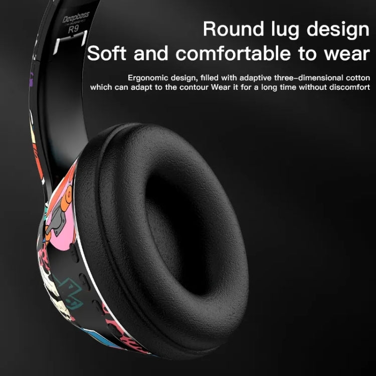 L750 3 in 1 RGB Graffiti Pattern Wireless Gaming Noise Reduction Headset(Black) - Headset & Headphone by PMC TechLife | Online Shopping South Africa | PMC TechLife | Buy Now Pay Later Mobicred