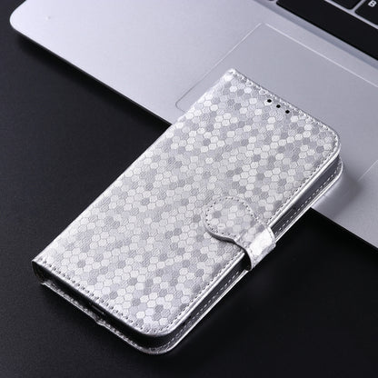 For Honor Magic6 Pro Honeycomb Dot Texture Leather Phone Case(Silver) - Honor Cases by PMC Jewellery | Online Shopping South Africa | PMC Jewellery | Buy Now Pay Later Mobicred