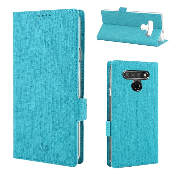 For LG Stylo 6 ViLi Side Button Magnetic Suction Type Shockproof TPU + PU Horizontal Flip Protective Case with Card Slot & Holder & Wallet(Blue) - LG by ViLi | Online Shopping South Africa | PMC Jewellery | Buy Now Pay Later Mobicred