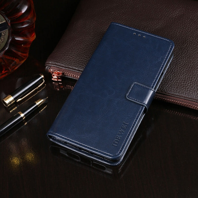 For Ulefone Note 8P idewei Crazy Horse Texture Horizontal Flip Leather Case with Holder & Card Slots & Wallet(Dark Blue) - Ulefone Cases by idewei | Online Shopping South Africa | PMC Jewellery | Buy Now Pay Later Mobicred