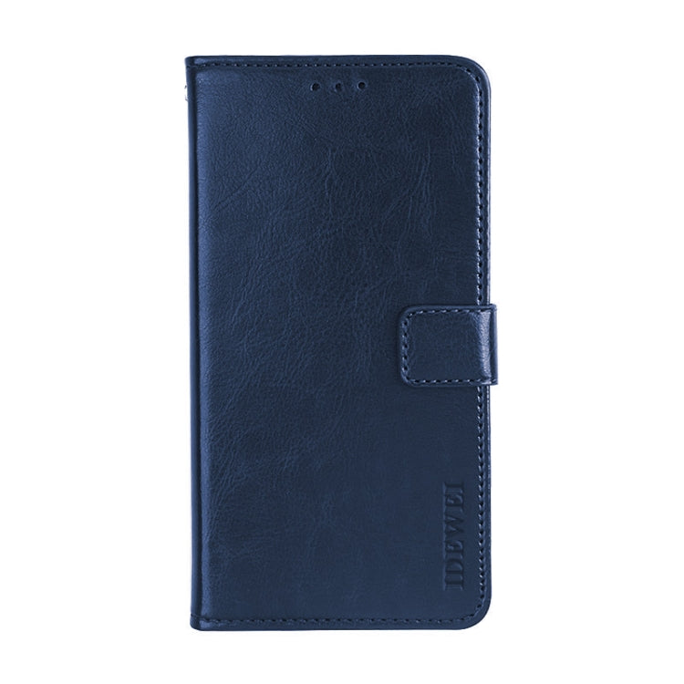 For Ulefone Note 8P idewei Crazy Horse Texture Horizontal Flip Leather Case with Holder & Card Slots & Wallet(Dark Blue) - Ulefone Cases by idewei | Online Shopping South Africa | PMC Jewellery | Buy Now Pay Later Mobicred