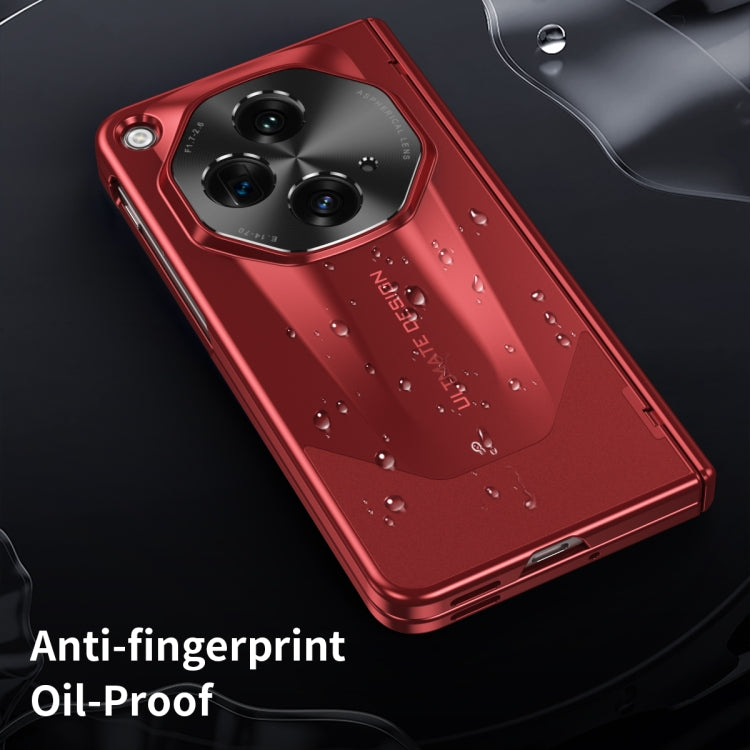 For OPPO Find N3 / OnePlus Open Integrated Frosted Electroplating Full Coverage Phone Case(Red) - OnePlus Cases by PMC TechLife | Online Shopping South Africa | PMC TechLife | Buy Now Pay Later Mobicred