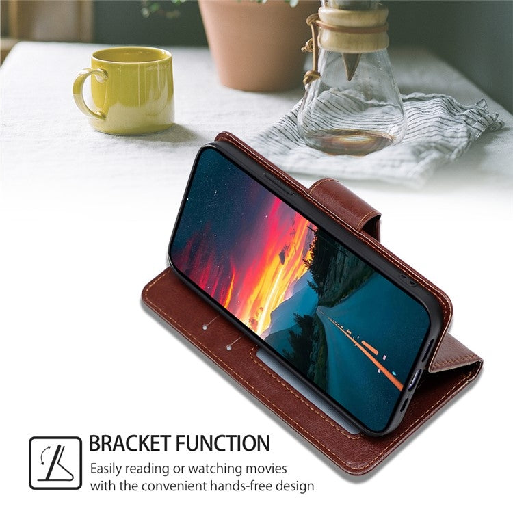For Motorola Moto G Play 4G 2024 Crystal Texture Leather Phone Case(Brown) - Motorola Cases by PMC Jewellery | Online Shopping South Africa | PMC Jewellery | Buy Now Pay Later Mobicred