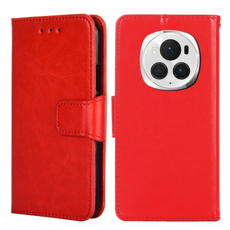 For Honor Magic6 Pro Crystal Texture Leather Phone Case(Red) - Honor Cases by PMC TechLife | Online Shopping South Africa | PMC TechLife | Buy Now Pay Later Mobicred