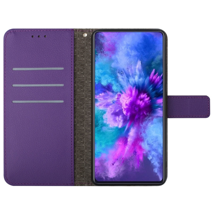 For Xiaomi Redmi 13C 4G Rhombic Grid Texture Leather Phone Case(Purple) - 13C Cases by PMC TechLife | Online Shopping South Africa | PMC TechLife