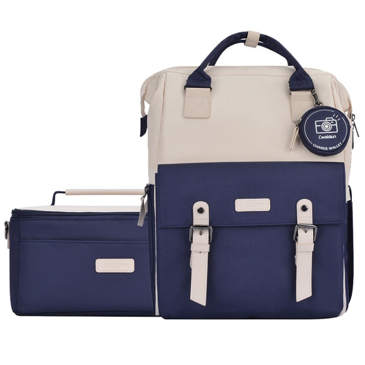 Cwatcun D87 Color Matching Camera Backpack Large Capacity Photography Bag, Size:38 x 31 x 20cm Small(Blue) - free shipping - PMC TechLife - Order now!