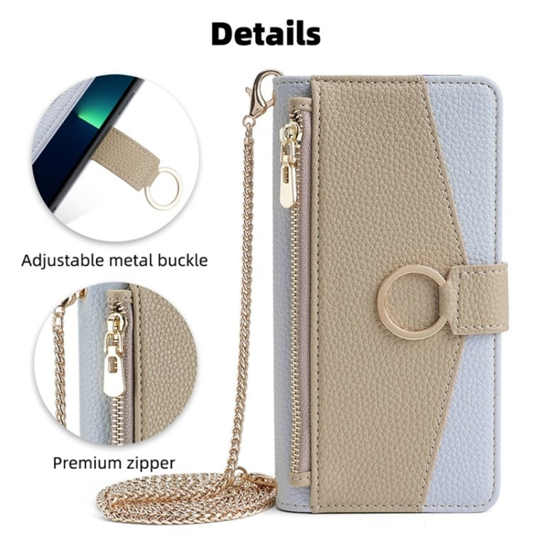 For Tecno Pova 4 Crossbody Litchi Texture Leather Phone Case(Blue) - Tecno Cases by PMC TechLife | Online Shopping South Africa | PMC TechLife | Buy Now Pay Later Mobicred