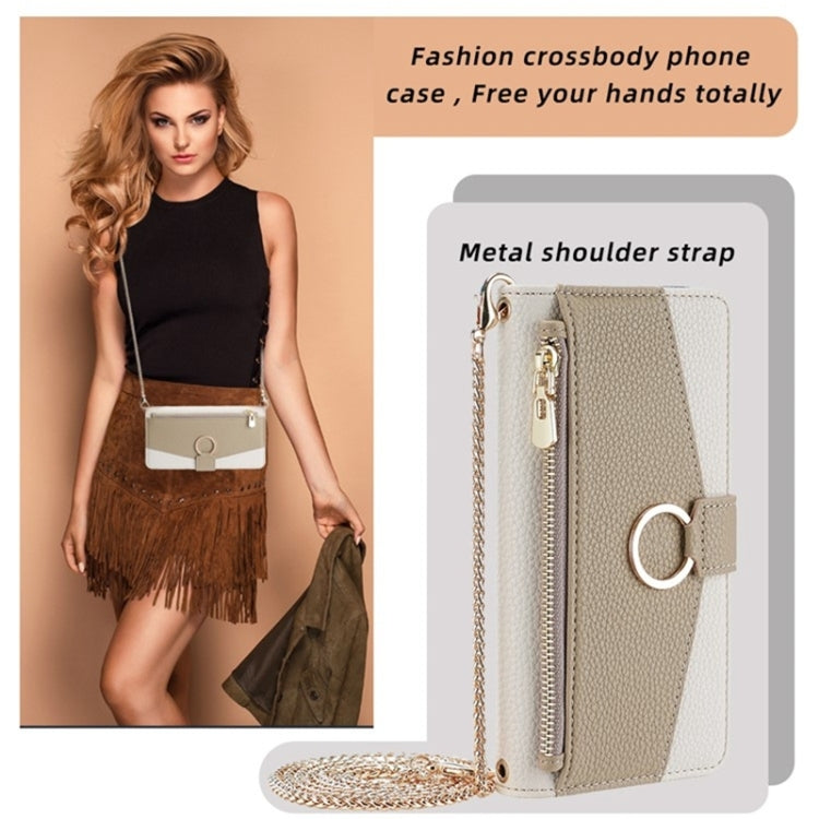 For Honor 30 Crossbody Litchi Texture Leather Phone Case(White) - Honor Cases by PMC TechLife | Online Shopping South Africa | PMC TechLife | Buy Now Pay Later Mobicred