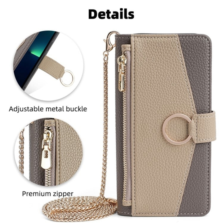 For Honor X40 Crossbody Litchi Texture Leather Phone Case(Grey) - Honor Cases by PMC TechLife | Online Shopping South Africa | PMC TechLife | Buy Now Pay Later Mobicred